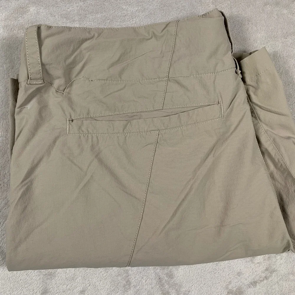The North Face Hiking Shorts Mens 40 Tan Belted Nylon Stretch Cargo Trail